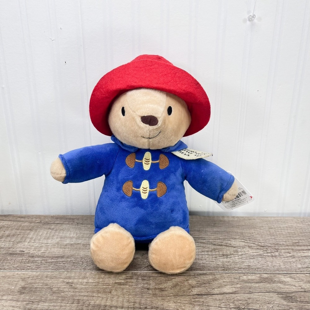 Paddington Bear Plush Kohl's Cares Tan Red Blue Plush Stuffed‎ Animal Toy 14"